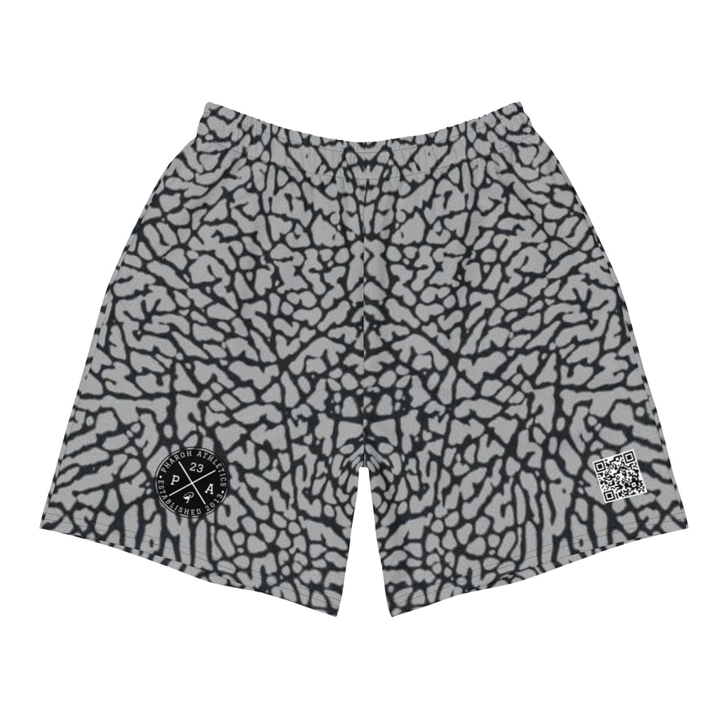 Elephant Print Athletic Shorts