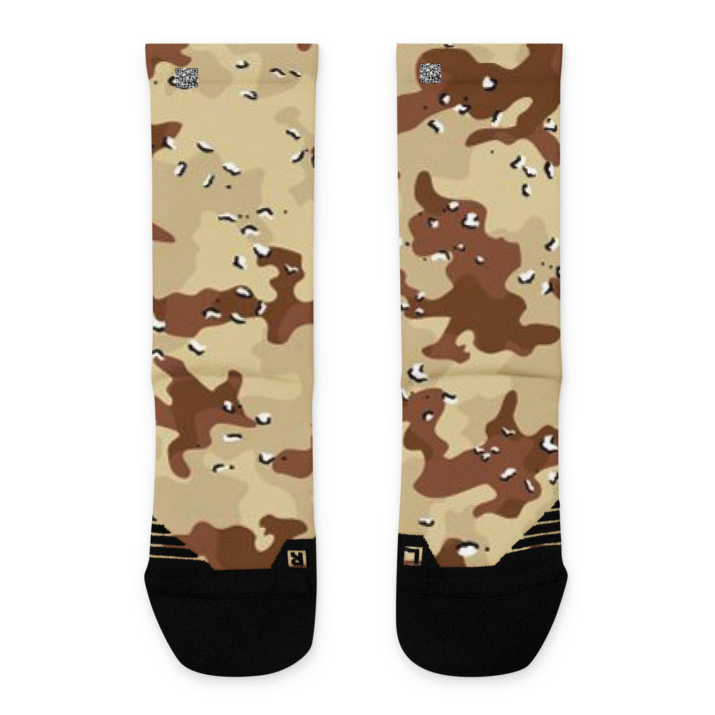 Desert Storm Camo Basketball Socks