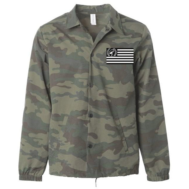 Water Resistant Windbreaker Coaches Jacket Camo - Pharaohathletics