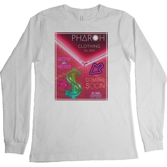 Route66 Neon Lights Long Sleeve T Shirt - Pharaohathletics