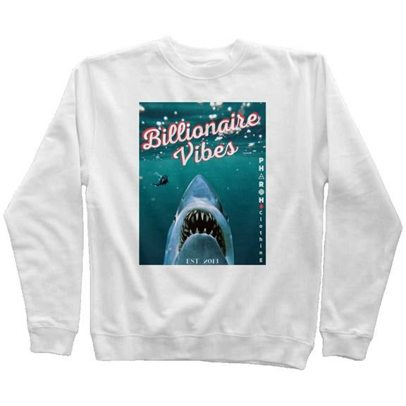 Shark Billionaire Vibes Mid Weight Sweatshirt - Pharaohathletics