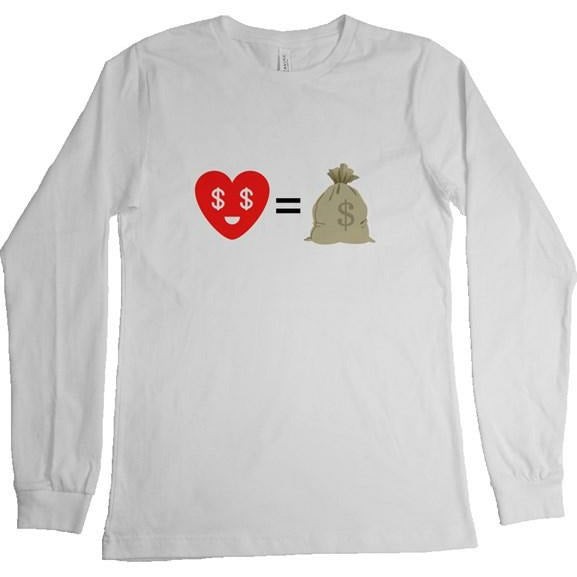 I love money emoji Long Sleeve T Shirt