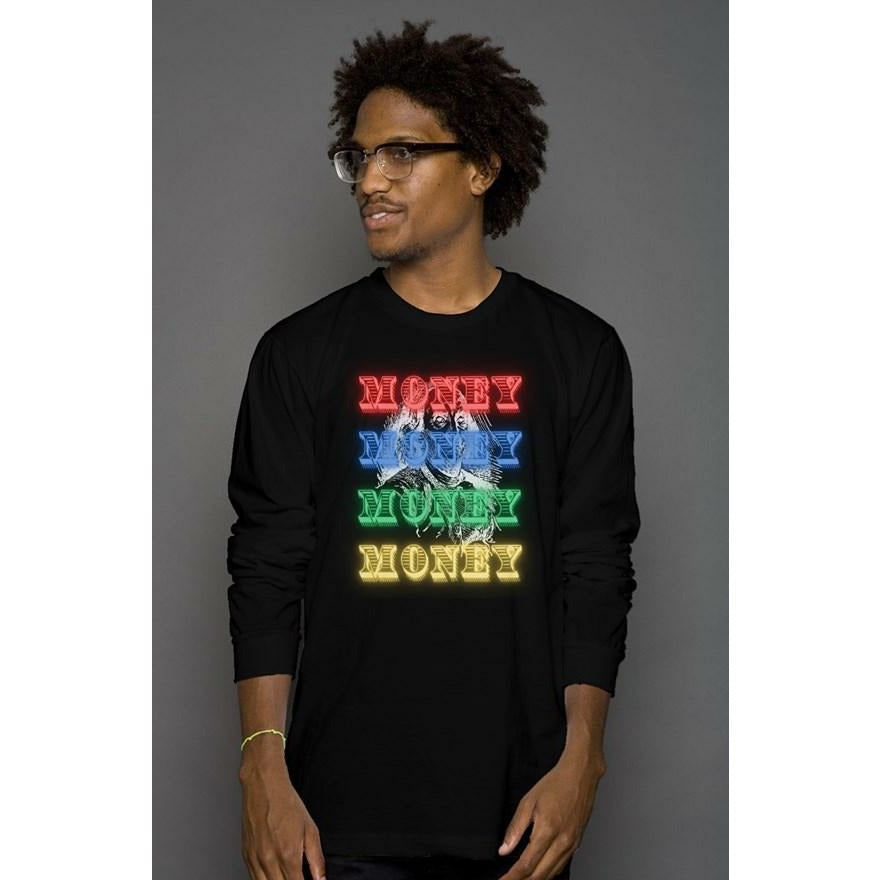 Ben Franklin Money Neon long sleeves T shirt