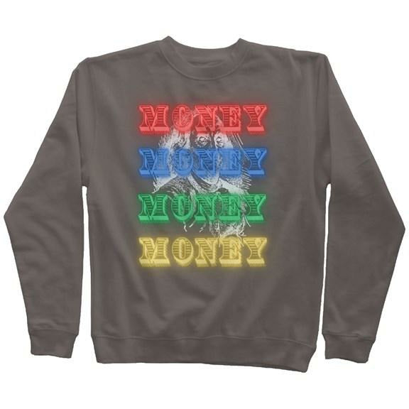 Ben Franklin Money Neon Crew Neck Sweatshirt