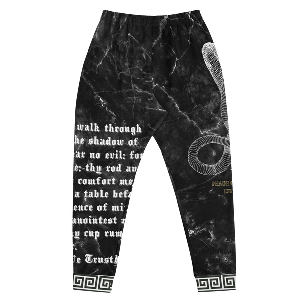 Black Marble In God We Trust All-Over Print Joggers