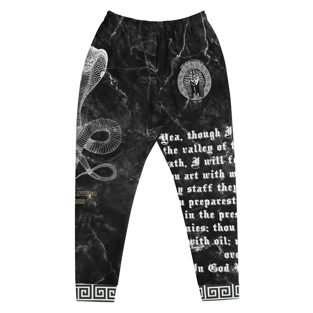 Black Marble In God We Trust All-Over Print Joggers