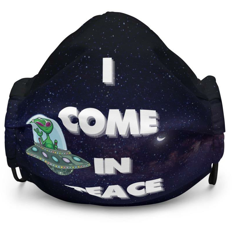 I Come In Peace Alien Premium face mask - Pharoh Athletics