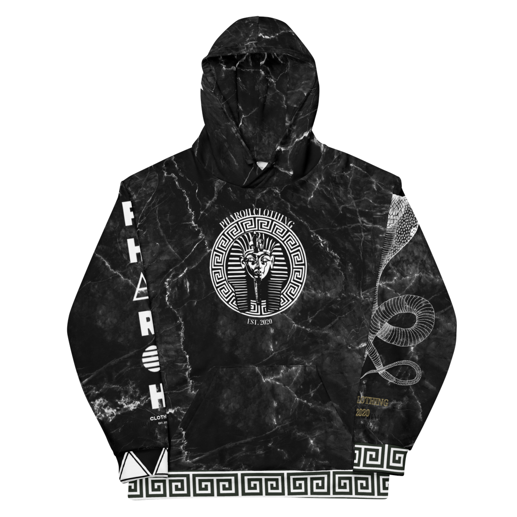 Black Marble In God We Trust All-Over Print Hoodie