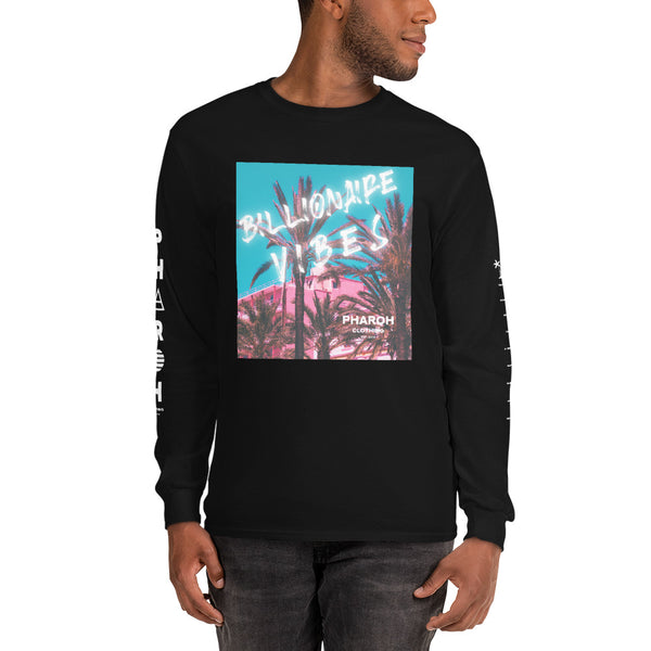 Florida Westcoast Billionaire Vibes Men’s Long Sleeve Shirt - Pharoh Athletics