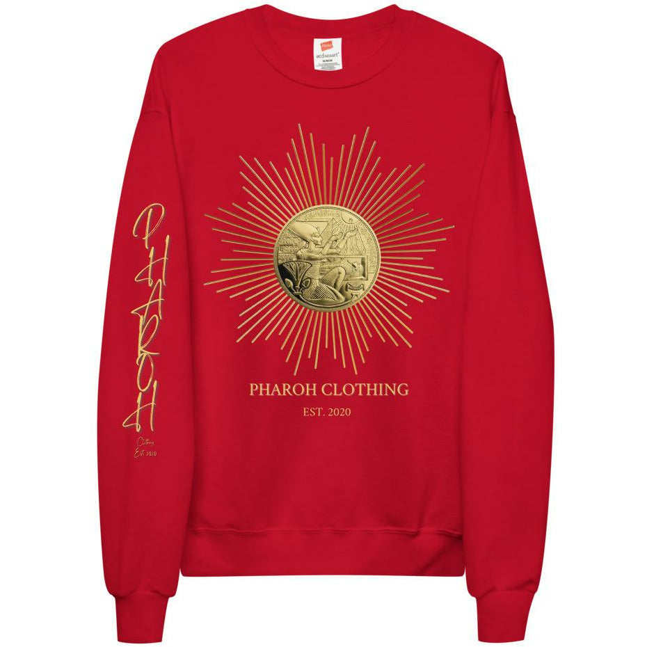 Egyptian Gold Medal Coin Mens Unisex fleece sweatshirt