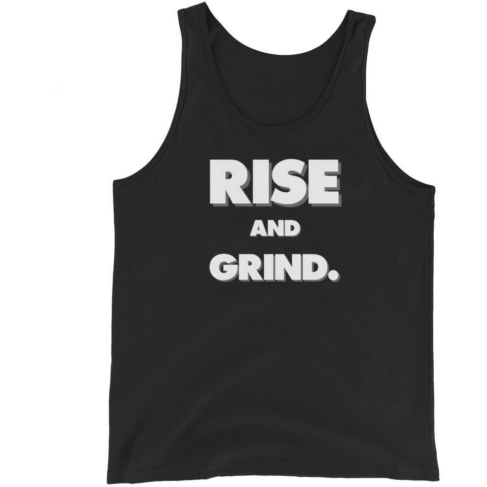 Mens Rise And Grind Motivational Tank Top - Pharoh Athletics