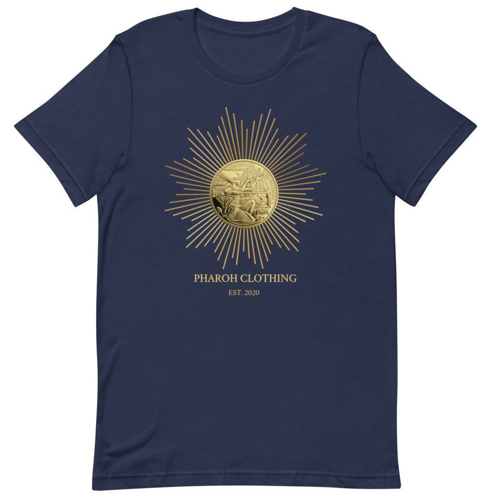 Egyptian Gold Medal Coin Mens Unisex  tshirt