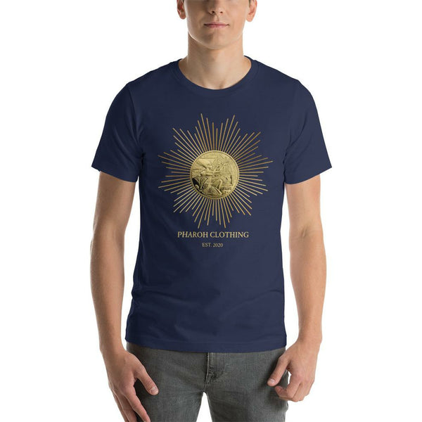 Pharoh Clothing Egyptian Gold Medal Coin Mens Short-Sleeve Unisex T-Shirt - Pharoh Athletics